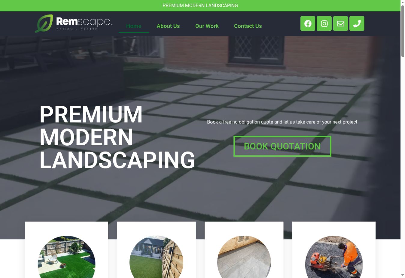 REMscape website homepage