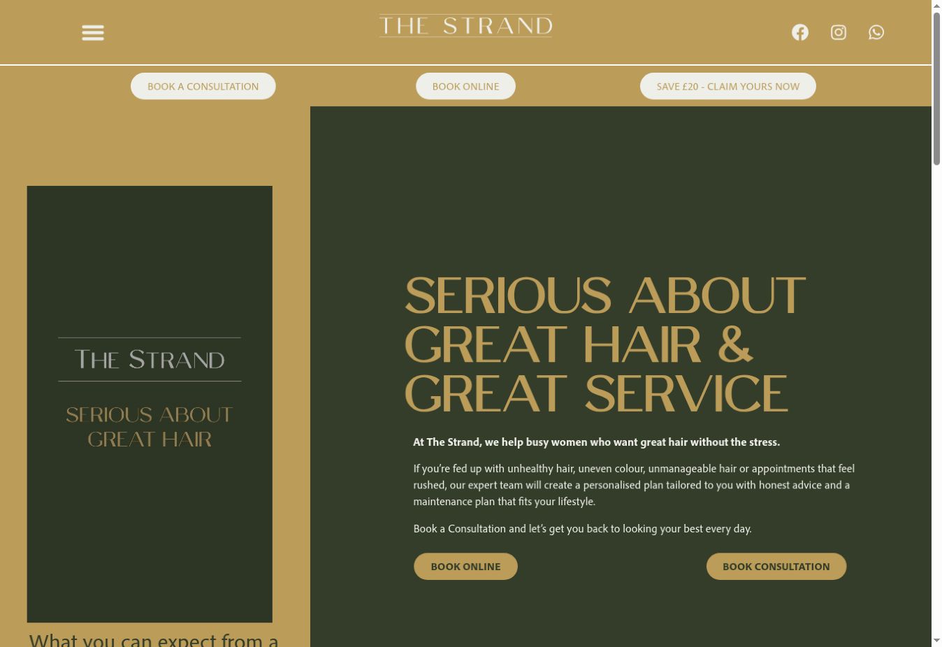 The Strand website homepage